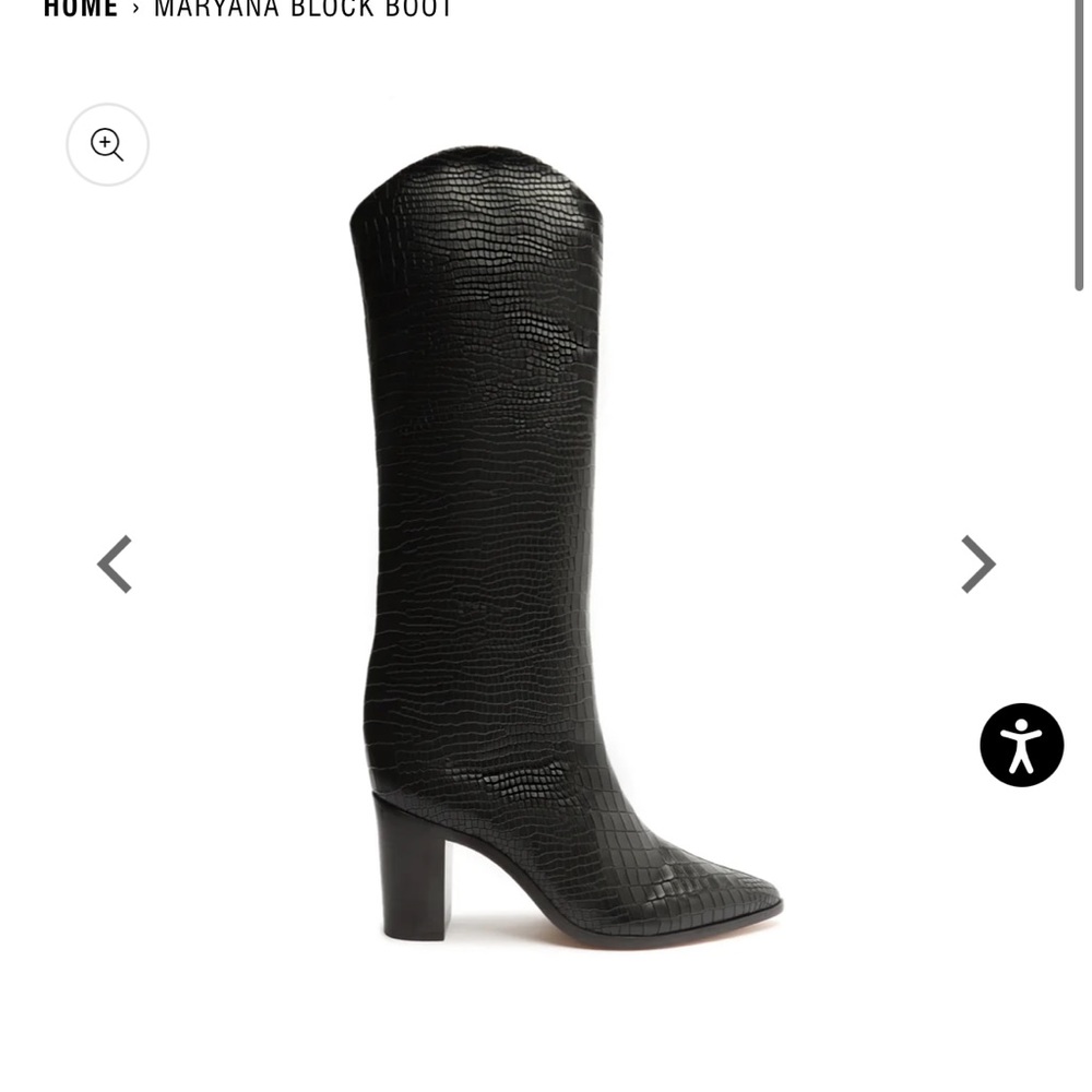 SCHUTZ Maryana Black Boot in Excellent condition.
